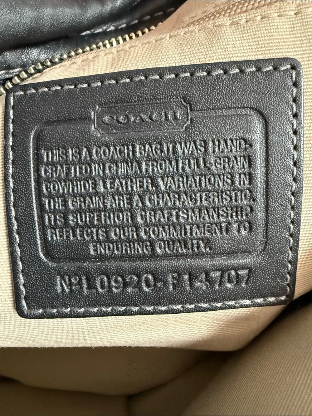Vintage Coach Black Leather Shoulder Bag with Adjustable Strap